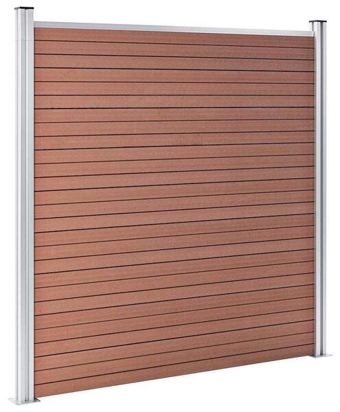 Zahradní plot WPC 1 045 x 186 cm hnědý 3053211