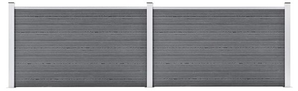 Zahradní plot WPC 353 x 106 cm šedý 3053247
