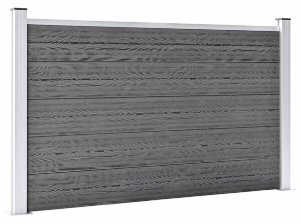 Zahradní plot WPC 699 x 106 cm šedý 3053249