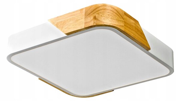 SANTER Stropní Svítidlo dřevobílé PLF-13187-WH-WO Italux [ čokoláda ] LED