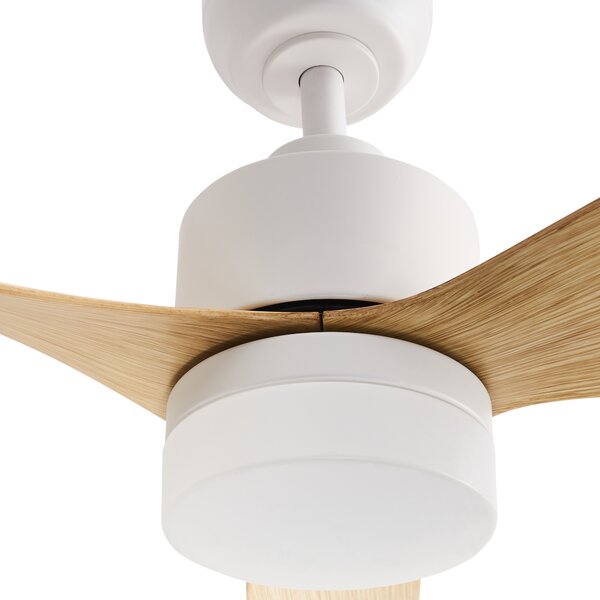 Stropní ventilátor se světlem ANDERSON s dálkovým ovládáním LED Světle hnědá
