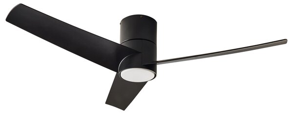 Stropní ventilátor se světlem CANETE s dálkovým ovládáním LED Černá