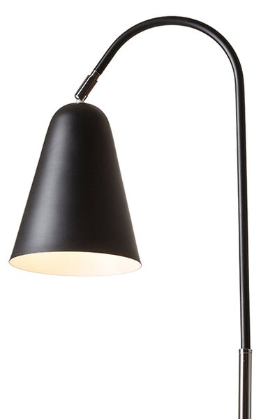 Stolní lampa GARBO, černá/chrom, patice E27, 15 W