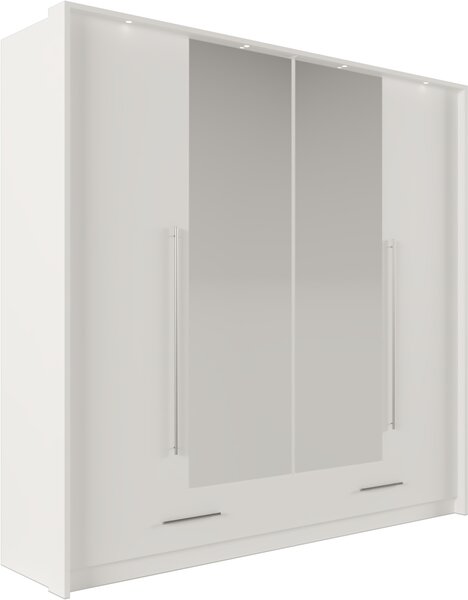 Šatní skříň Toledo Barva korpusu: Bílá, Rozměry: 210 cm