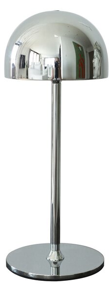 LED stolní lampa na dálkové ovládání ve stříbrné barvě s kovovým stínidlem (výška 30 cm) Tim – Sirius