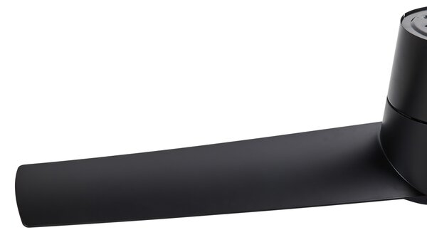 Stropní ventilátor se světlem CANETE s dálkovým ovládáním LED Černá