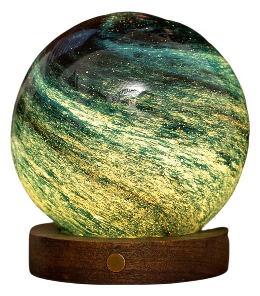 Tmavě hnědá/v tmavě přírodní barvě světelná dekorace na USB ø 12 cm Stellar Ocean – Gingko