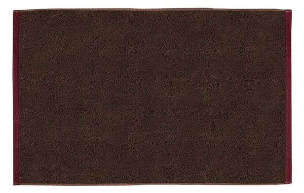 Hnědá koupelnová předložka z bio bavlny 50x80 cm Soft – Mette Ditmer Denmark