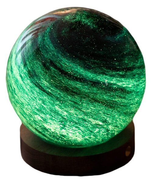 Tmavě hnědá/v tmavě přírodní barvě světelná dekorace na USB ø 12 cm Stellar Ocean – Gingko