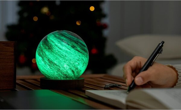 Tmavě hnědá/v tmavě přírodní barvě světelná dekorace na USB ø 12 cm Stellar Ocean – Gingko
