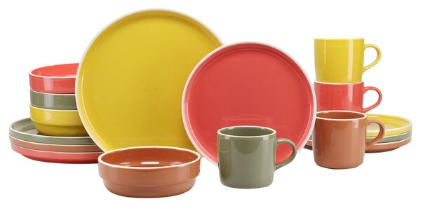 KOMBINOVANÁ SOUPRAVA, 16dílné, pórovina Creatable - Online Only nádobí, Online Only