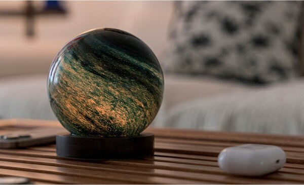 Tmavě hnědá/v tmavě přírodní barvě světelná dekorace na USB ø 12 cm Stellar Ocean – Gingko