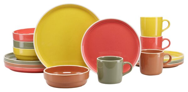 KOMBINOVANÁ SOUPRAVA, 16dílné, pórovina Creatable - Online Only nádobí, Online Only