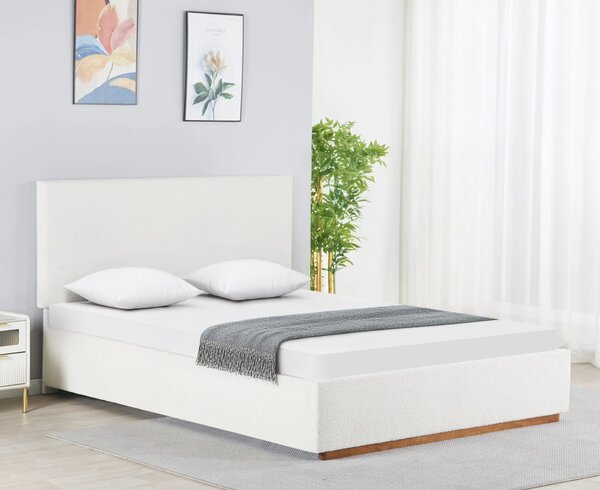 Postel s roštem a úložným prostorem 160x200 Nuvoa (bílá)