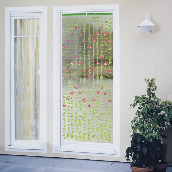 Červený/zelený závěs do dveří 90x190 cm Roses – Maximex