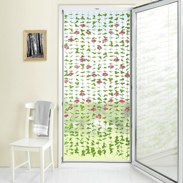 Červený/zelený závěs do dveří 90x190 cm Roses – Maximex