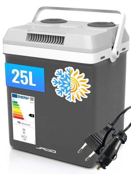 Jago Elektrický chladící box 2 v 1, 25 l, antracit