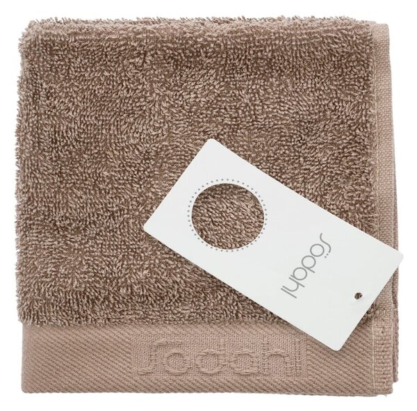 Hnědý froté bavlněný ručník 30x30 cm Comfort – Södahl