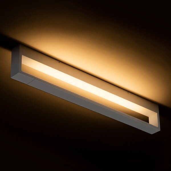 Koupelnové nástěnné LED svítidlo IMPERISO 60, bílé, 18 W, teplá bílá 3000 K, IP44