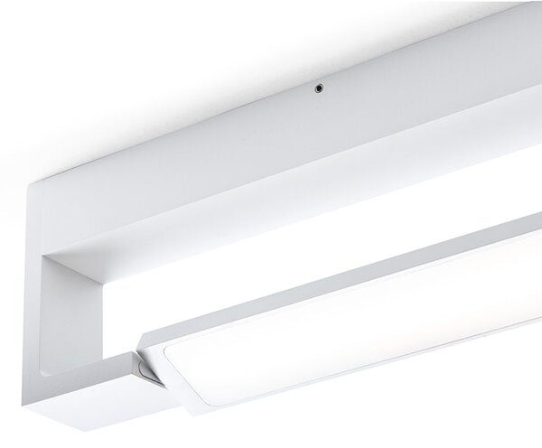 Koupelnové nástěnné LED svítidlo IMPERISO 60, bílé, 18 W, teplá bílá 3000 K, IP44