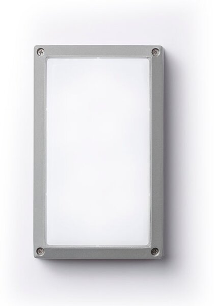 Venkovní přisazené nástěnné LED svítidlo ASPEN, stříbrnošedé, 5 W, teplá bílá 3000 K, IP54