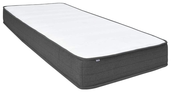 Postel boxspring tmavě šedá textil 200 x 200 cm 3054719