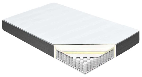 Postel boxspring tmavě šedá textil 160 x 200 cm 3054795