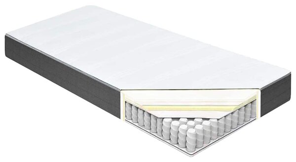 Postel boxspring tmavě šedá textil 200 x 200 cm 3054719