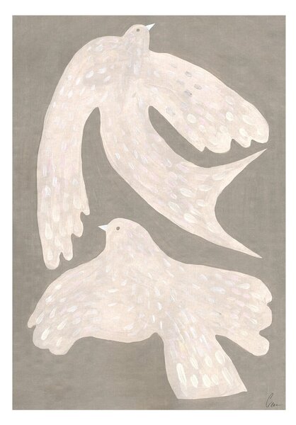 Plakát 30x40 cm Two Birds – Clara Schicketanz – The Poster Club