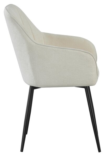 Designové křeslo Vajo (krémová)