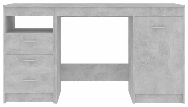 Psací stůl betonově šedý 140 x 50 x 76 cm kompozitní dřevo 3054784