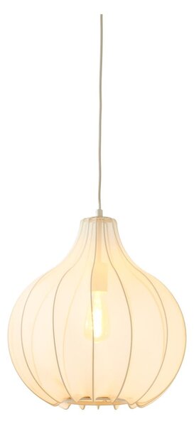 Béžové závěsné svítidlo s textilním stínidlem ø 39 cm Elati – Light & Living