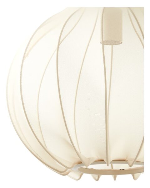 Béžové závěsné svítidlo s textilním stínidlem ø 39 cm Elati – Light & Living