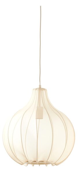 Béžové závěsné svítidlo s textilním stínidlem ø 39 cm Elati – Light & Living