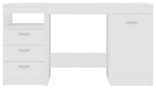 Psací stůl bílý 140 x 50 x 76 cm kompozitní dřevo 3054780