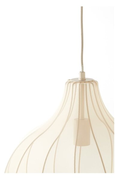 Béžové závěsné svítidlo s textilním stínidlem ø 39 cm Elati – Light & Living