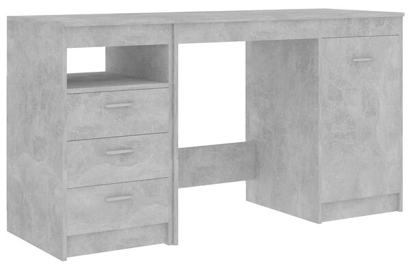 Psací stůl betonově šedý 140 x 50 x 76 cm kompozitní dřevo 3054784