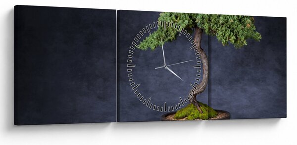 Obraz - Bonsai (s hodinami) (90x30 cm)