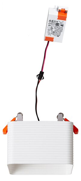 Zápustné LED svítidlo MARENGA SQR3 60, bílá/Eco/PLA, 6 W, teplá bílá 3000 K