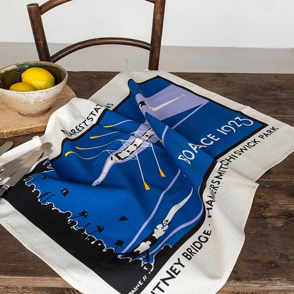 Bavlněná utěrka 50x70 cm Boat Race – Rex London
