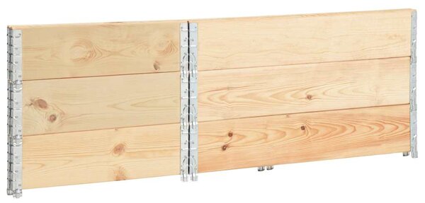 Vyvýšené záhony 3 ks 50 x 100 cm masivní borové dřevo 3055165