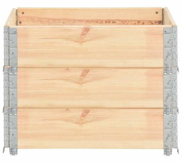 Vyvýšené záhony 3 ks 60 x 80 cm masivní borové dřevo 3055161