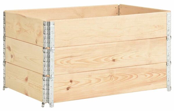 Vyvýšené záhony 3 ks 50 x 100 cm masivní borové dřevo 3055165