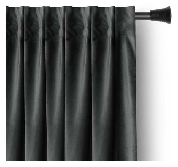 Šedý sametový dimout závěs 140x270 cm – Restilo