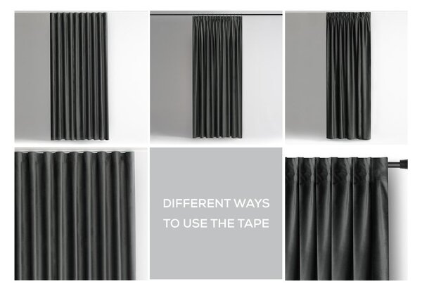Šedý sametový dimout závěs 140x270 cm – Restilo