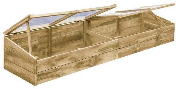 Pařeniště 2 ks impregnovaná borovice 200 x 50 x 35 cm 3055328