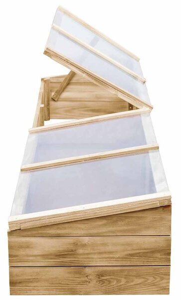 Pařeniště 2 ks impregnovaná borovice 200 x 50 x 35 cm 3055328