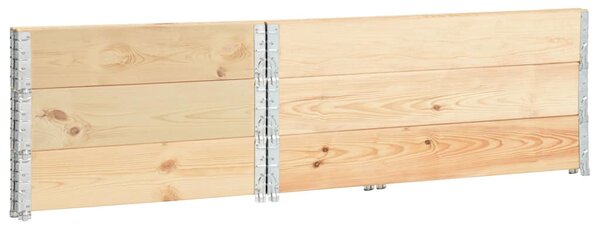 Vyvýšené záhony 3 ks 100 x 150 cm masivní borové dřevo 3055171