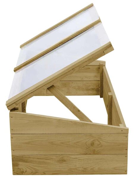 Pařeniště 2 ks impregnovaná borovice 100 x 50 x 35 cm 3055329