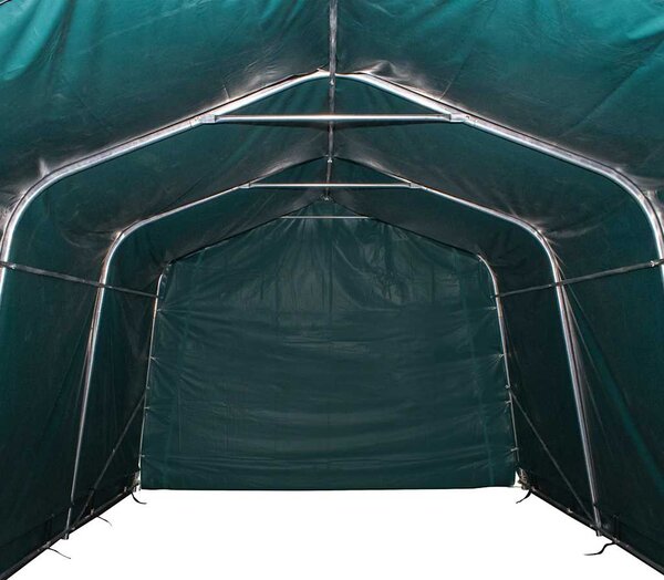 Mobilní přístřešek pro zvířata PVC 550 g/m² 3,3x6,4m tm. zelený 3055649